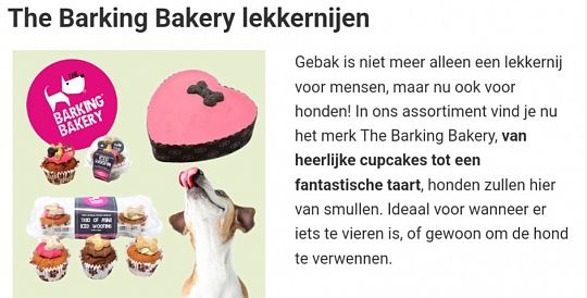 Heerlijke cupcakes en taart voor je hond