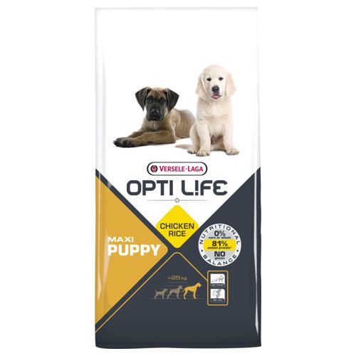 Opti Life maxi puppy 2,5 en 12,5 kilo