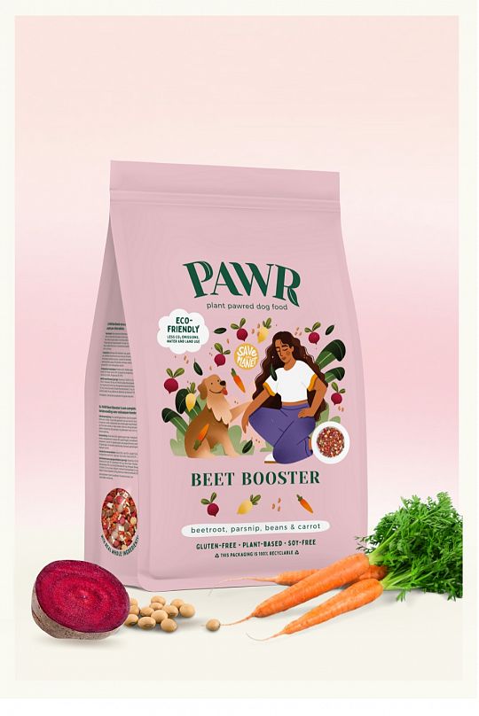 Pawr Beet Booster compleet plantaardig hondenvoer