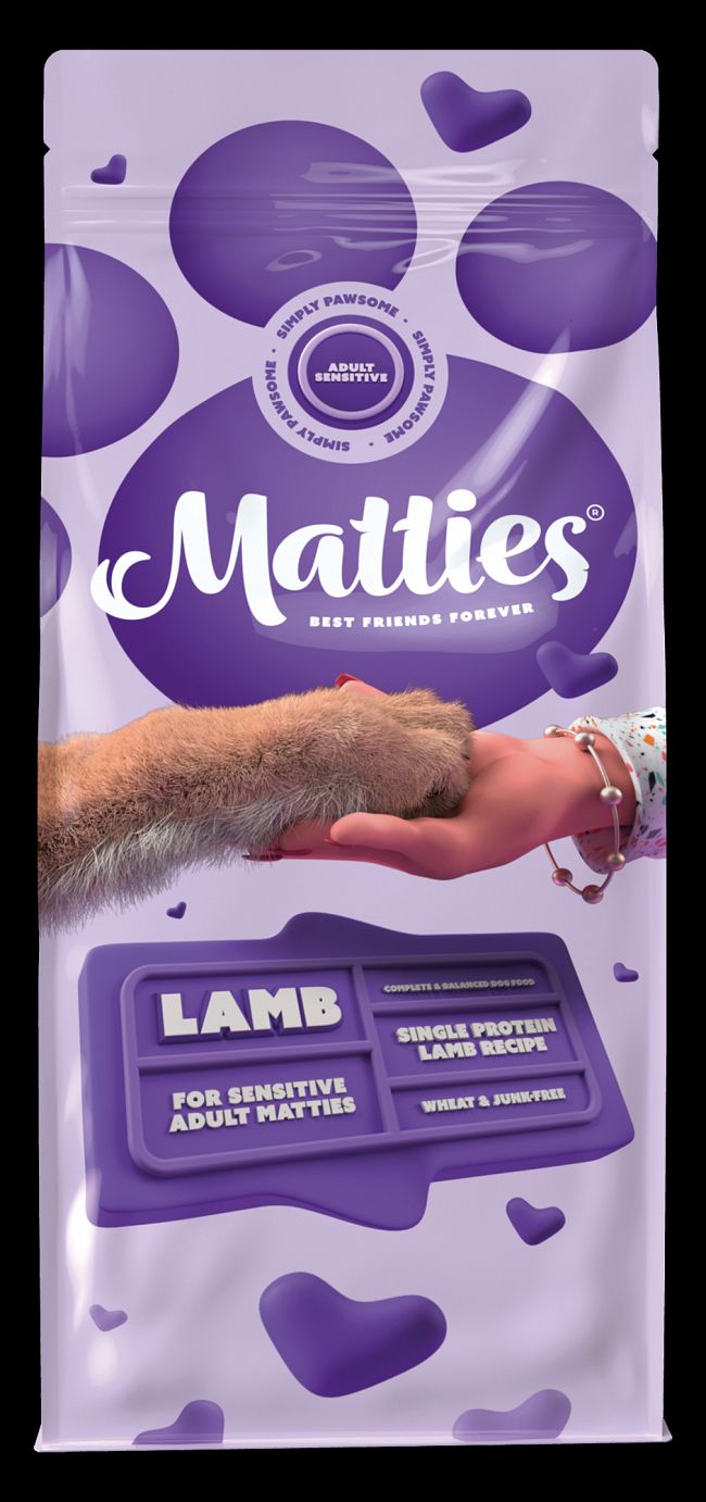 Matties - Adult Sensitive Lamb - 12 kg Front.jpg
